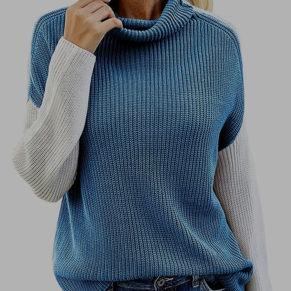 Koinshha Crew Neck Turtleneck Sweater - Picture 1 of 9
